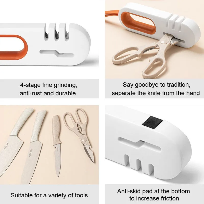 4-in-1 Kitchen Knife Sharpener Handy Innovative Tools
