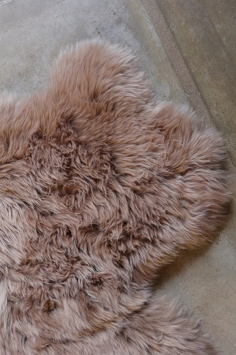 8-Pelt Large Sheepskin Area Rug - Grey Stone (6.2´ x  6.6´ )