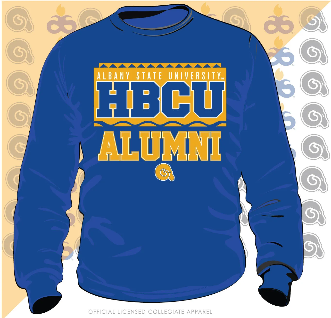 ALBANY ST. | 90s ALUMNI  Royal Blue Unisex Sweatshirt (**)