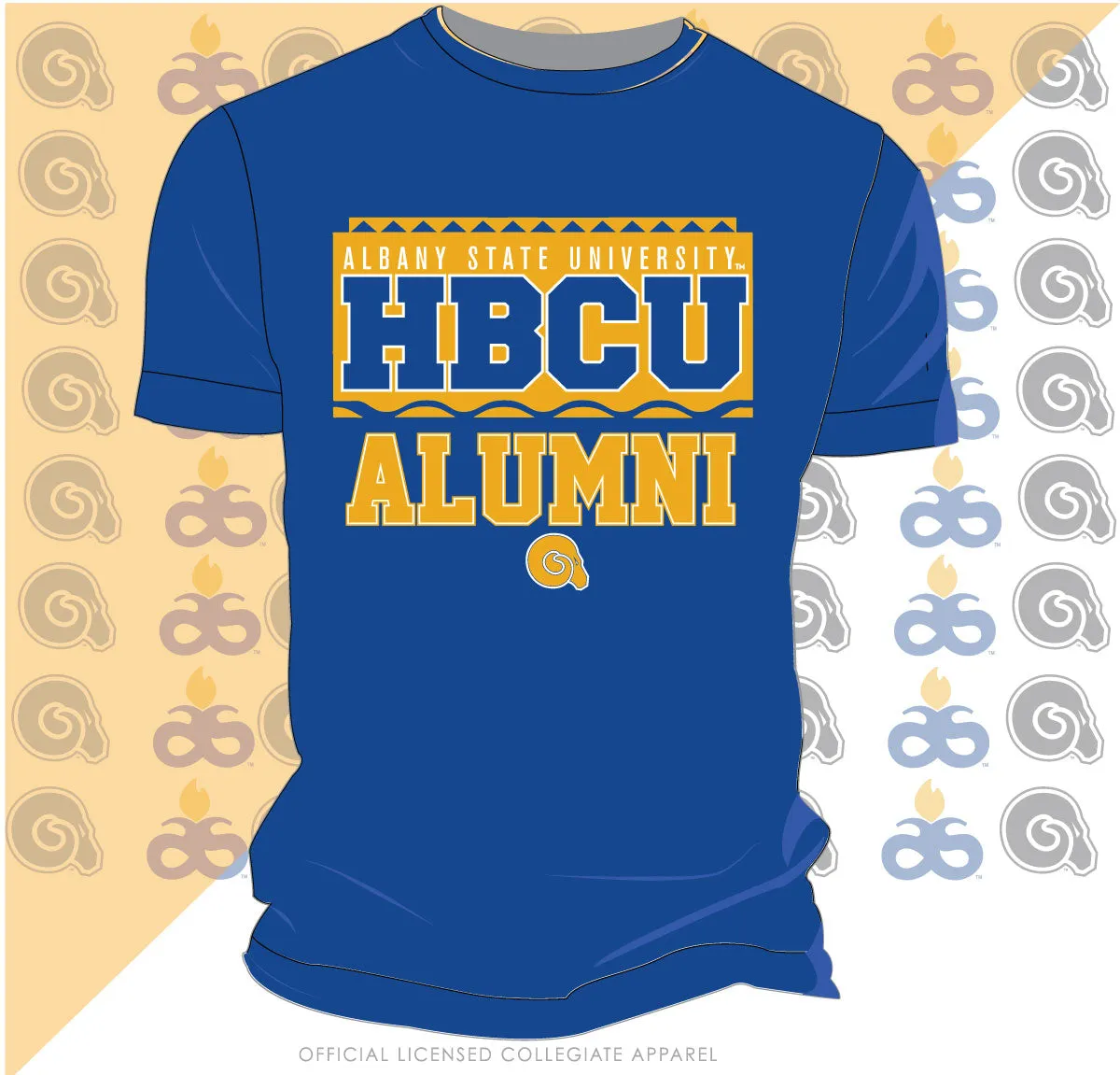 ALBANY ST. | 90s ALUMNI  Royal Blue Unisex Tees (**)