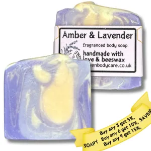 Amber & Lavender (Fragranced) Beeswax Soap
