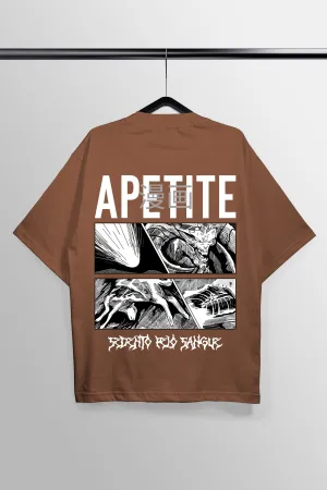 Apetite Brown Oversized Tee