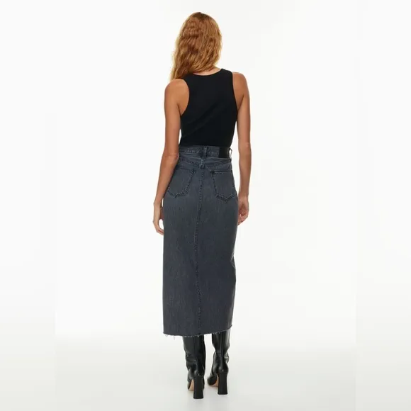 Aritzia Denim Forum The '90s Vintage Maxi Jean Skirt