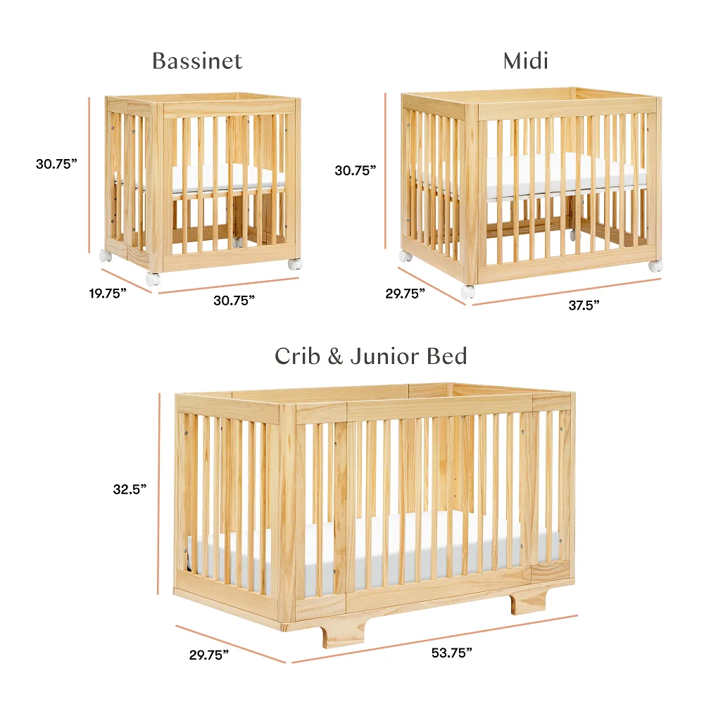 Babyletto Yuzu 8-in-1 Crib with All-Stages Conversion Kits (Natural) IN-STOCK
