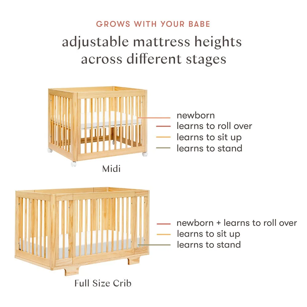 Babyletto Yuzu 8-in-1 Crib with All-Stages Conversion Kits (Natural) IN-STOCK