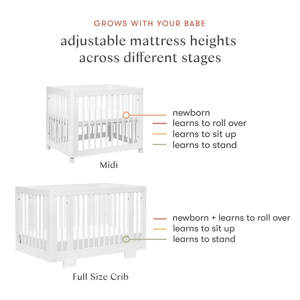 Babyletto Yuzu 8-in-1 Crib with All-Stages Conversion Kits (White) IN-STOCK