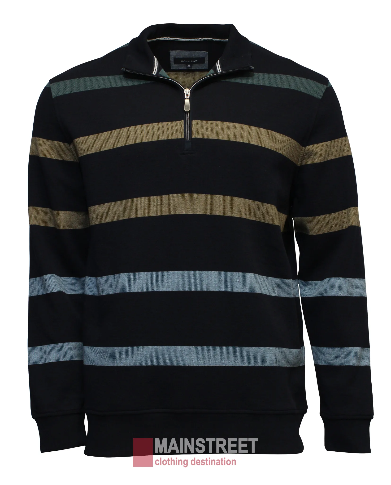 Back Bay Stripe Mini Box Stitch Fleece