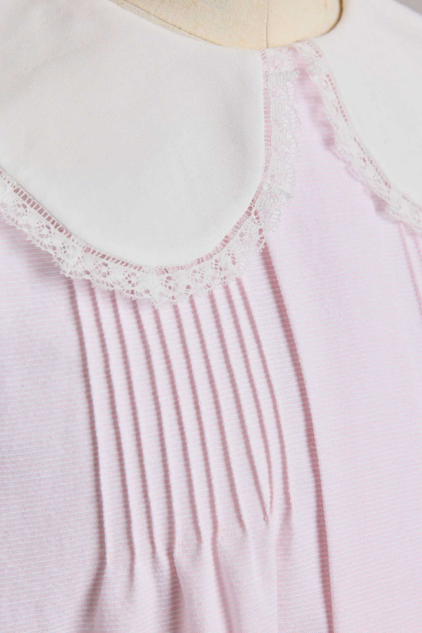 Bubble Dress in Plain Stripes Pink