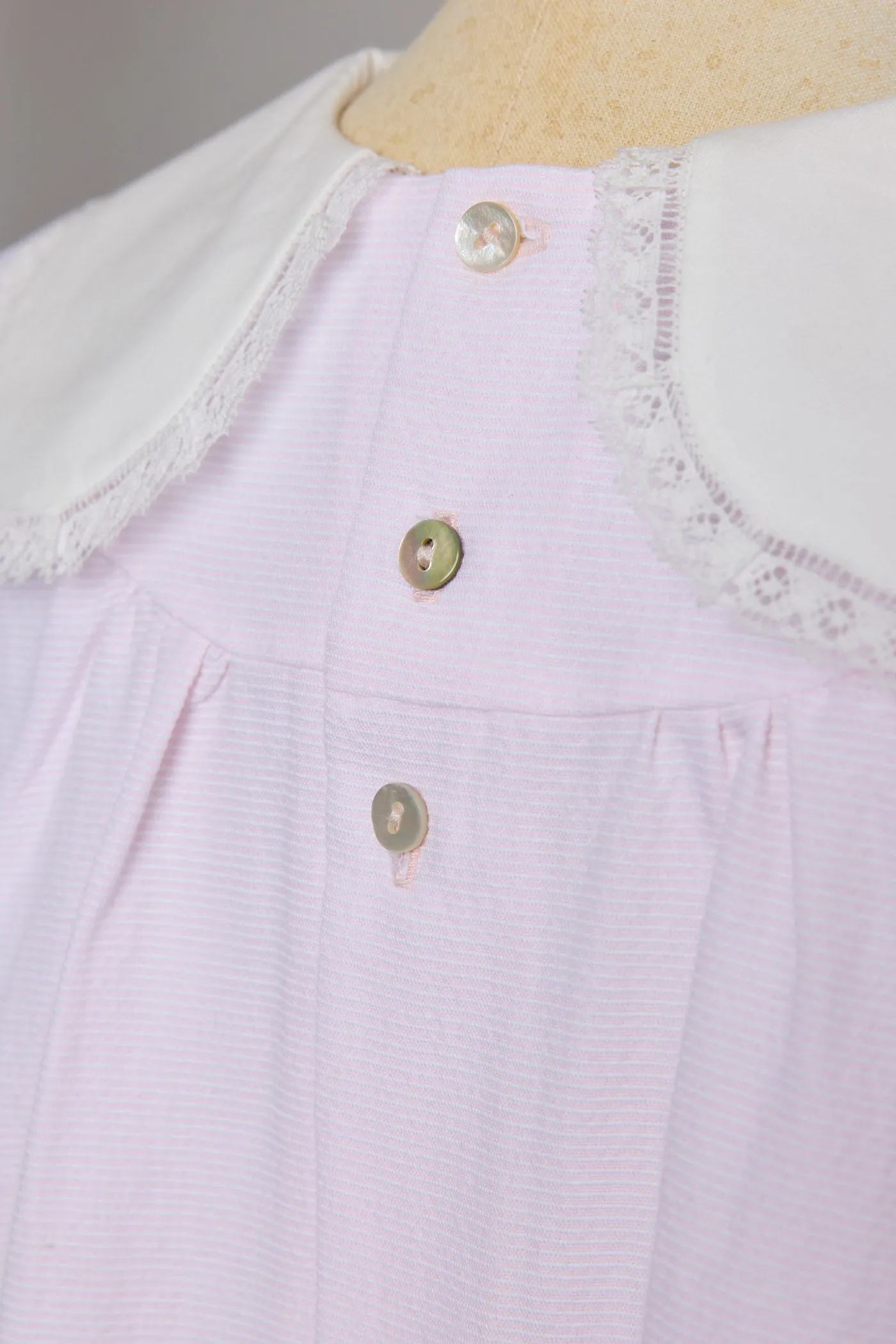 Bubble Dress in Plain Stripes Pink