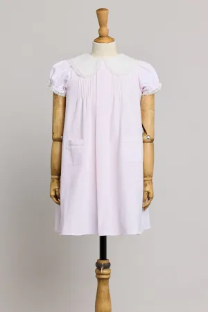 Bubble Dress in Plain Stripes Pink