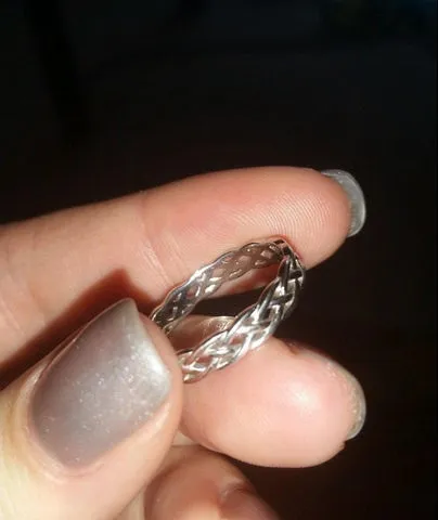 Celtic Knot Engagement Ring Eternity Wedding Band Womens Simulated Diamond 925 Sterling Silver CZ