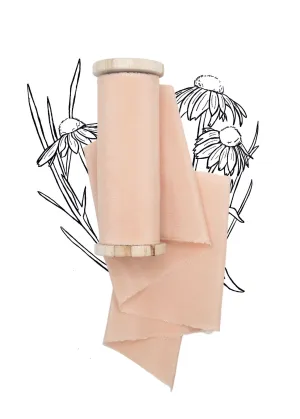 Champagne Silk Ribbon in Crepe de Chine