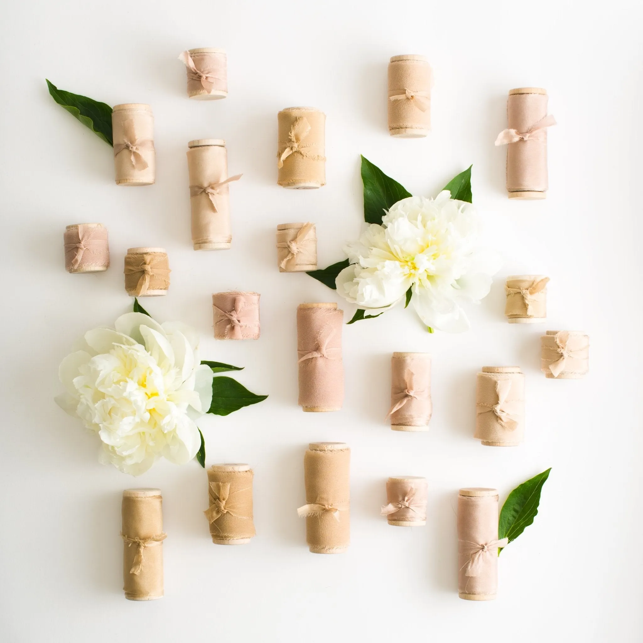 Champagne Silk Ribbon in Crepe de Chine