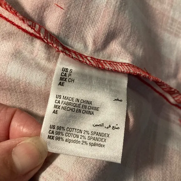 Charter Club Red Denim Plaid Jacket