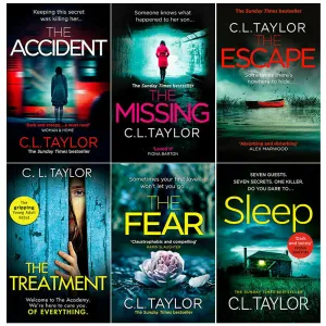 C.L. Taylor The Accident,Missing, Escape,Treatment 6 Books Collection Set