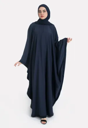 Classic Plain Navy Butterfly Farasha
