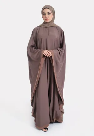 Classic Plain Taupe Butterfly Farasha