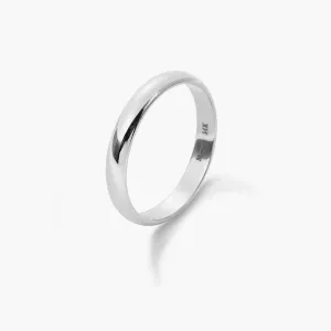 Classic Wedding Round Plain Wedding Band Ring