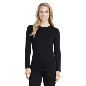 Cuddl Duds Women's Fleecewear Long Sleeve Crew Stretch Top. CD8420865