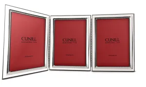 Cunill Isabella Plain Hinged Triple 5X7 Sterling Frame