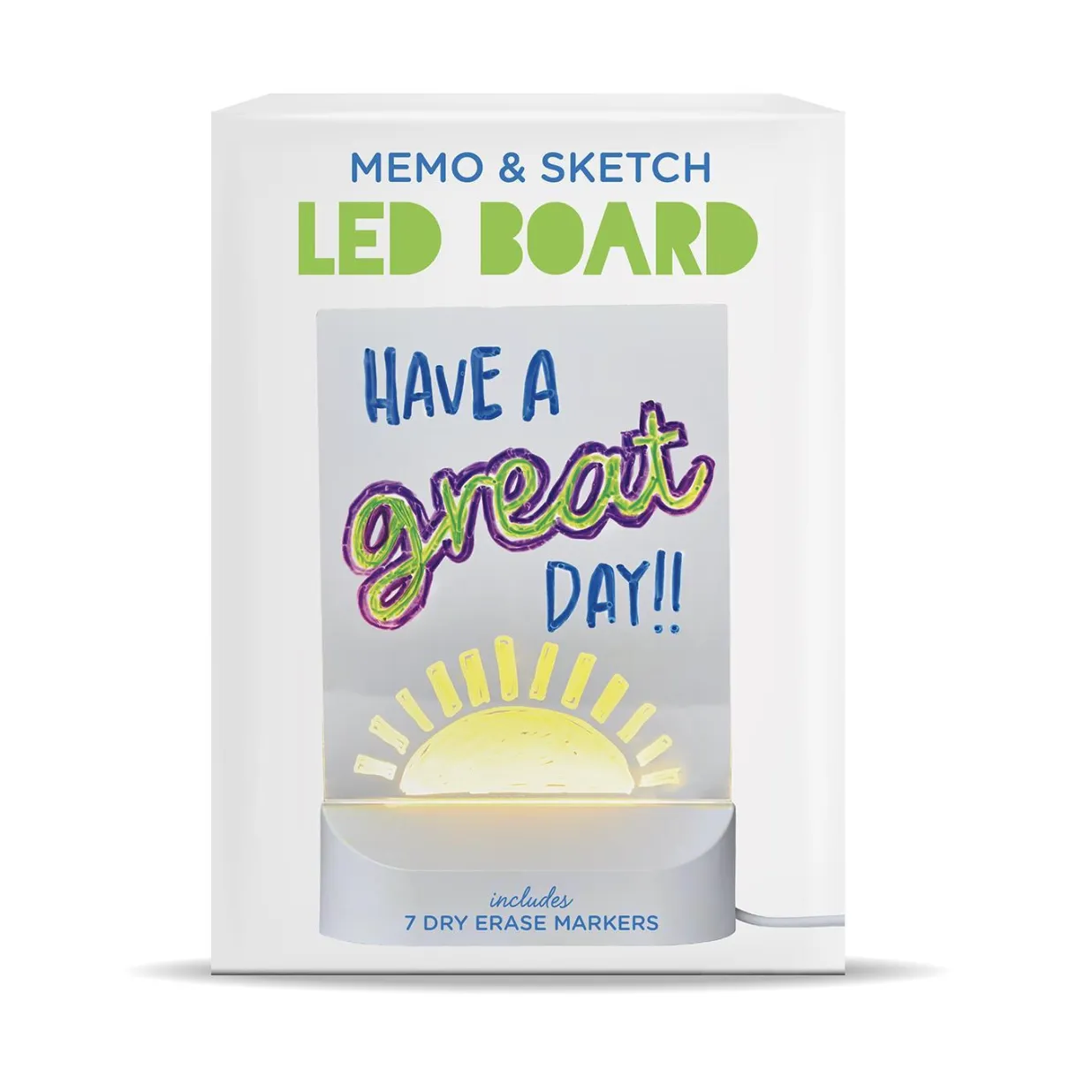 Cupcakes & Cartwheels Memo and Sketch Glow in the Dark Board w/Markers