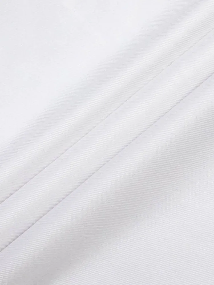 Cutaway White Premium Weave Shirt French Cuff
