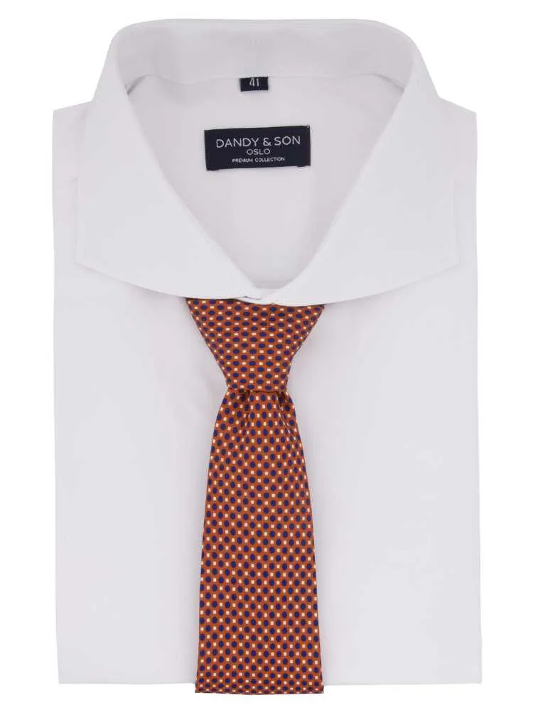 Cutaway White Premium Weave Shirt French Cuff