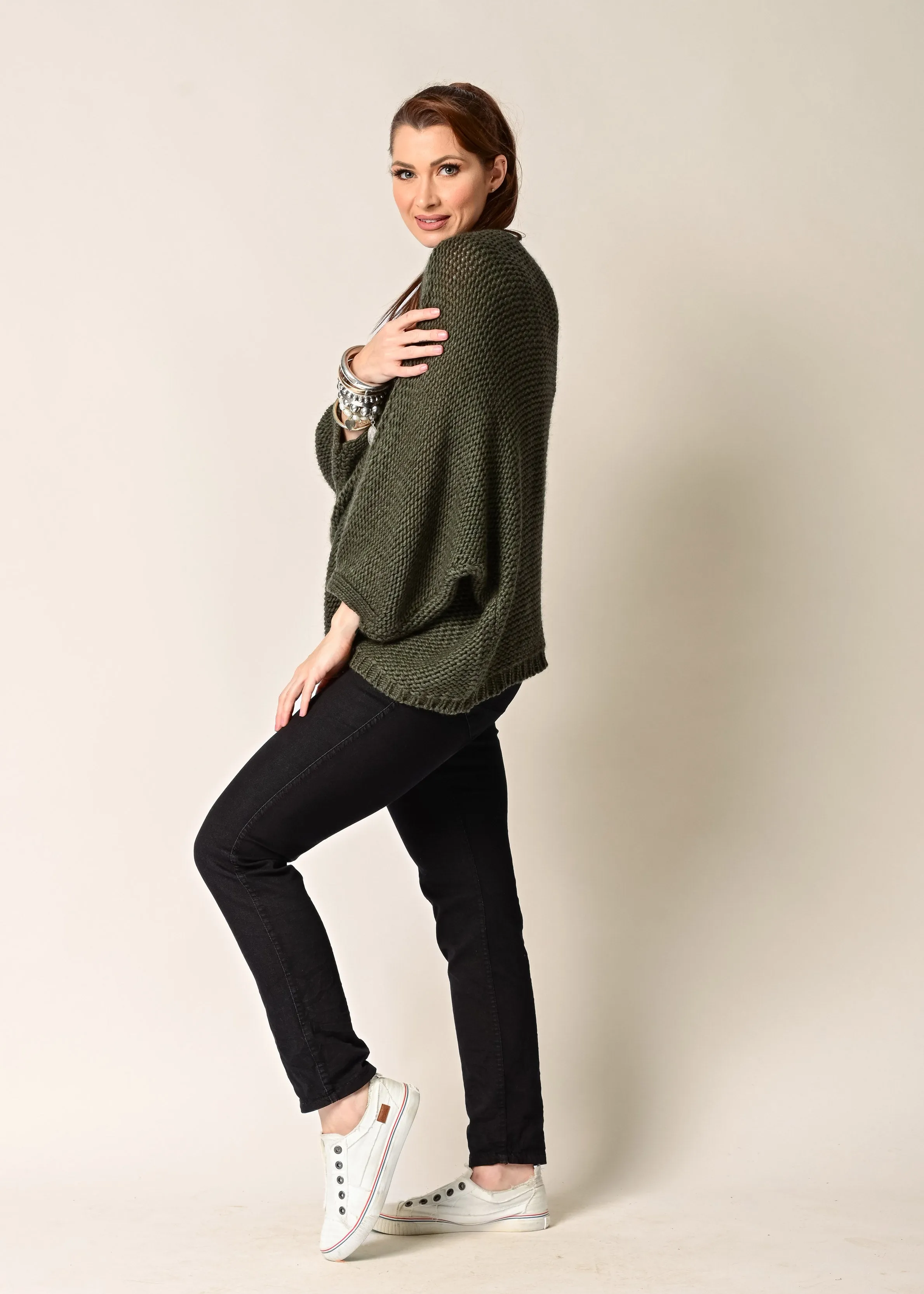 Daly Knit Top in Khaki