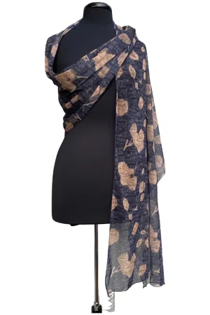 Demi Tulip A Long And Wide Sheer Shawl Stole Wrap Cover