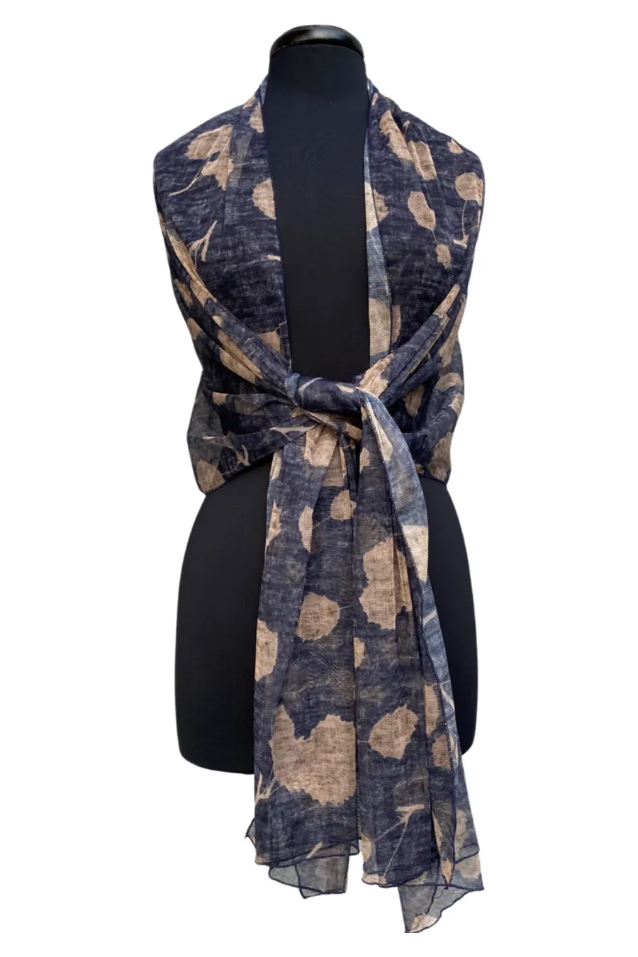 Demi Tulip A Long And Wide Sheer Shawl Stole Wrap Cover