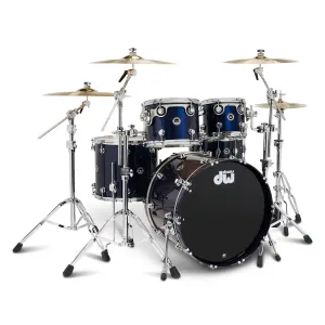 DW DWe 5-Piece Complete Bundle Kit - Midnight Blue Metallic