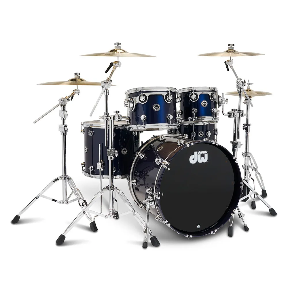DW DWe 5-Piece Complete Bundle Kit - Midnight Blue Metallic
