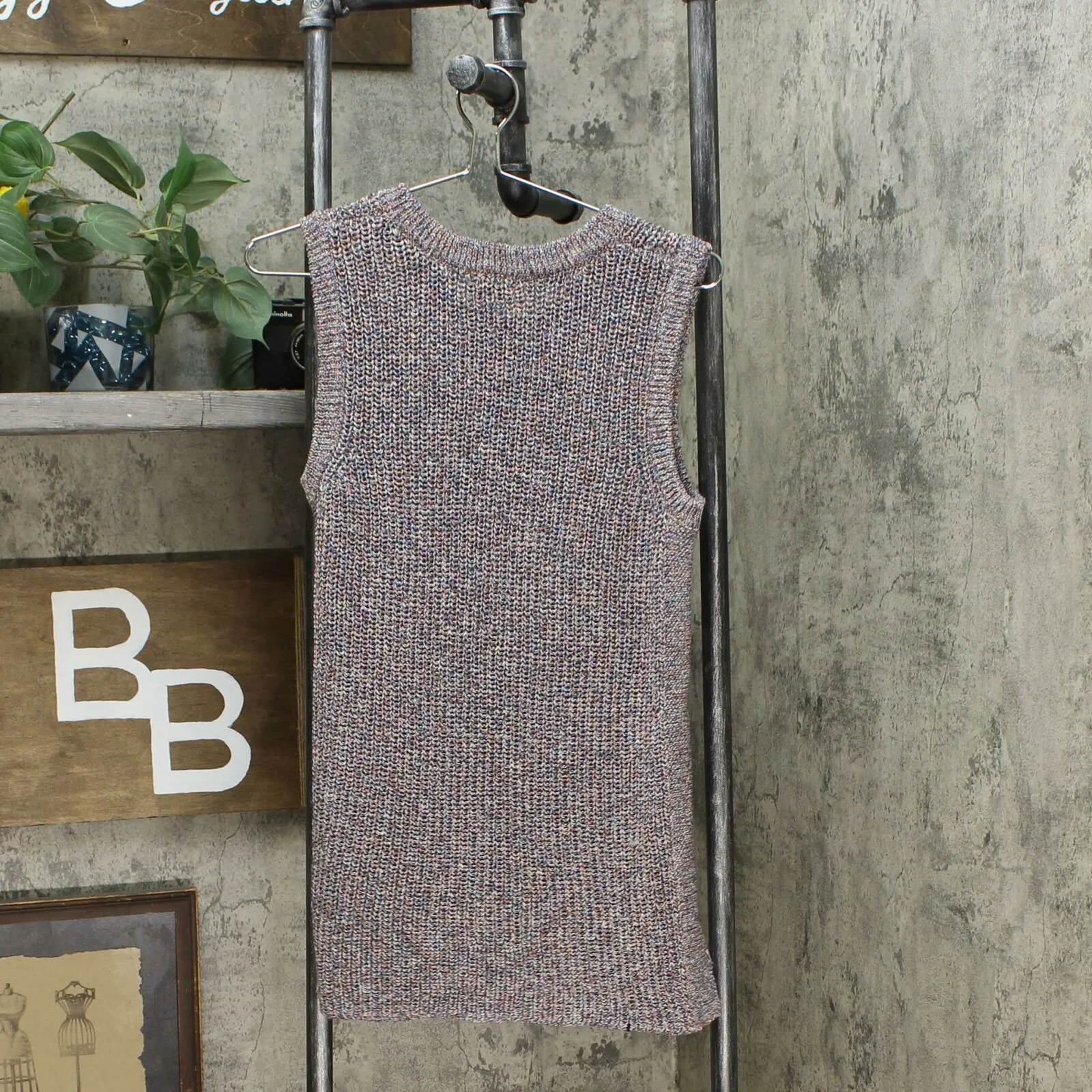 Ella Moss Women's Marled Sleeveless Tank Sweater