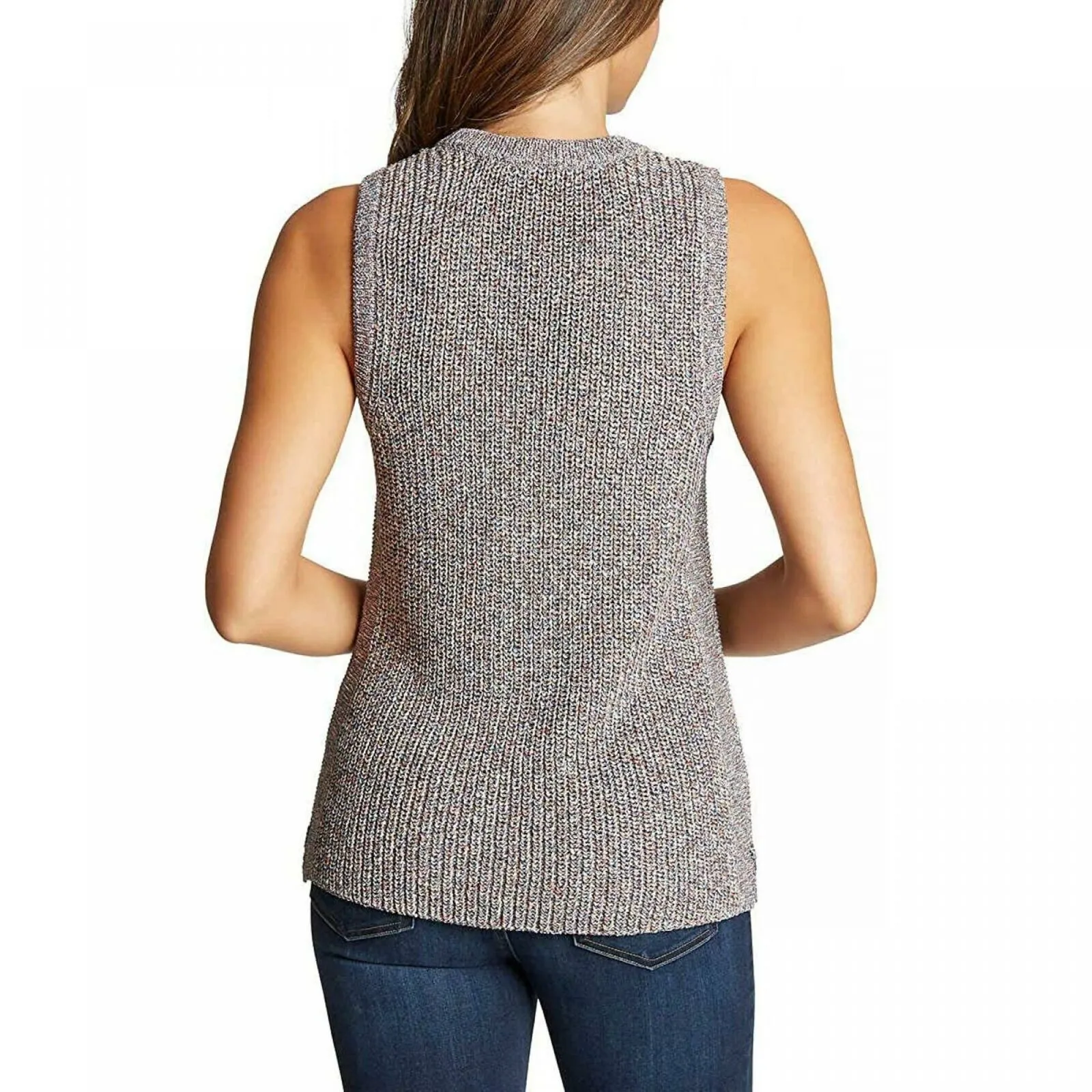Ella Moss Women's Marled Sleeveless Tank Sweater