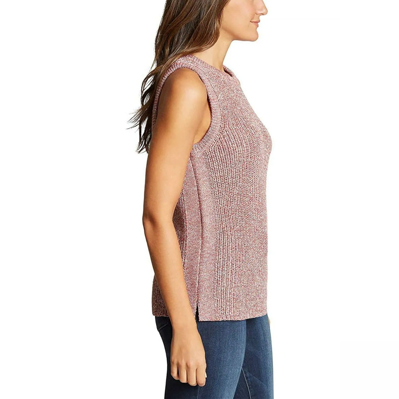 Ella Moss Women's Marled Sleeveless Tank Sweater