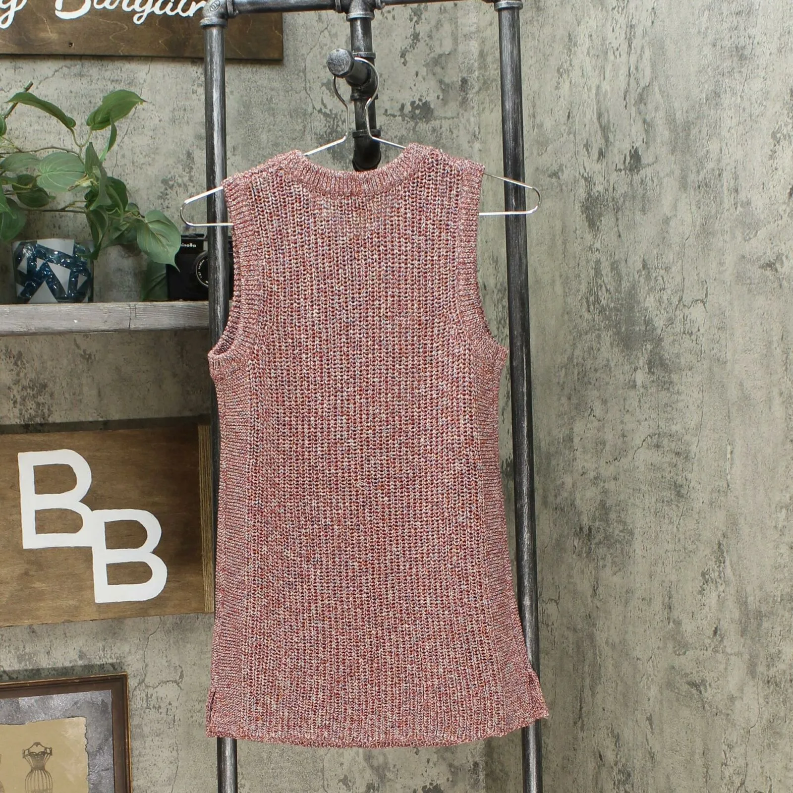 Ella Moss Women's Marled Sleeveless Tank Sweater
