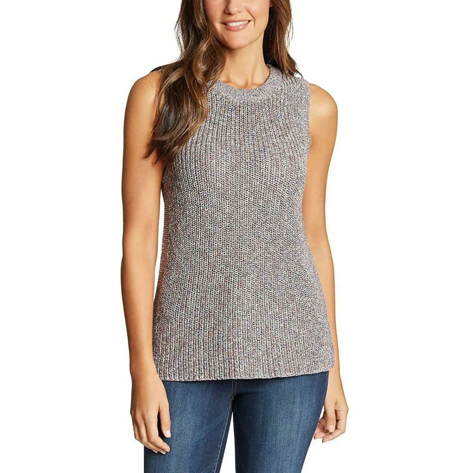 Ella Moss Women's Marled Sleeveless Tank Sweater