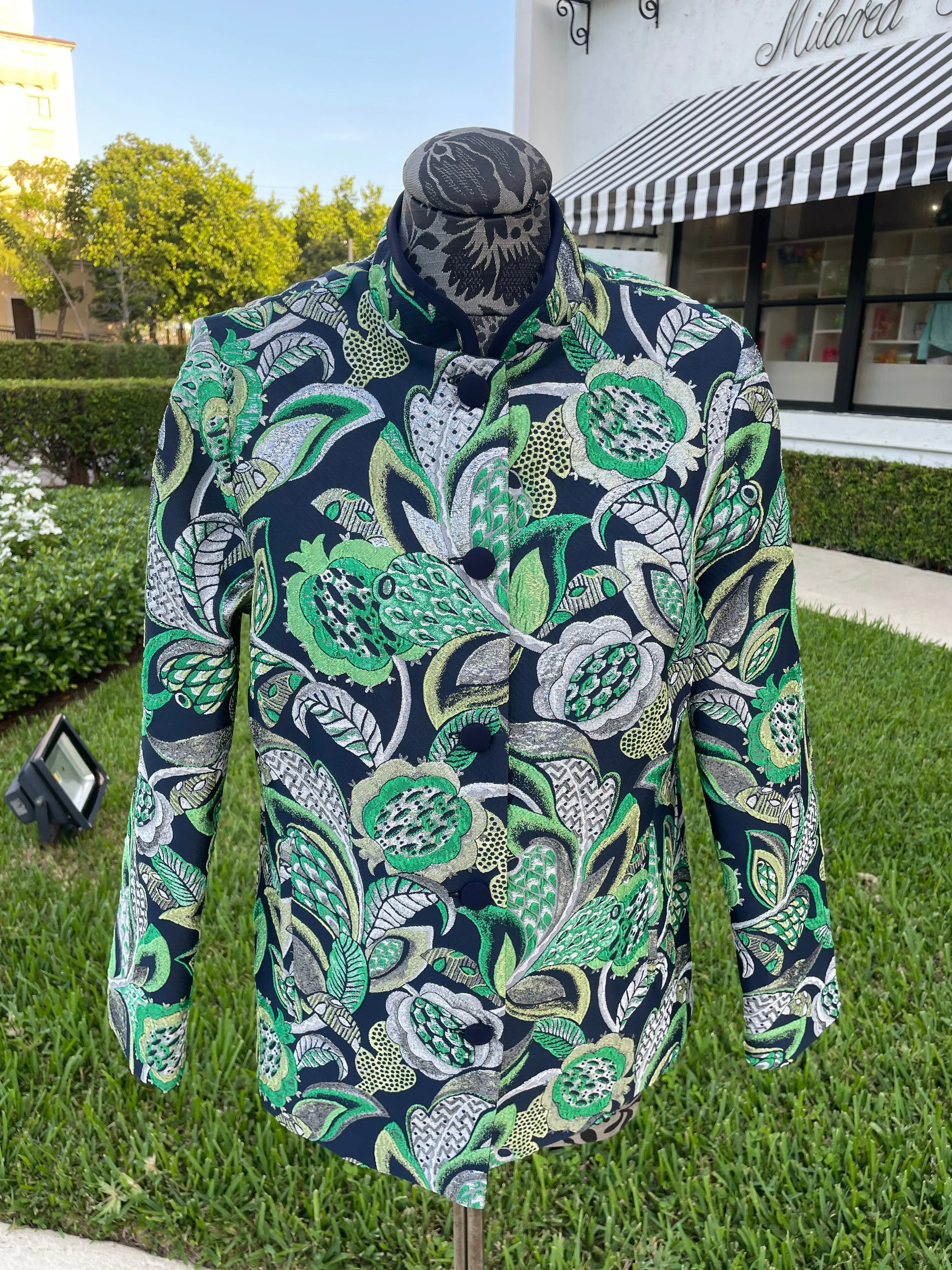 Emmelle Luxurious Crepe Emerald Jacket