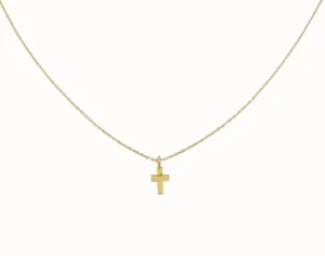 Extra Miniature Plain Cross Necklace