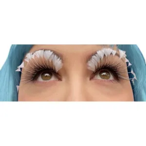 Eyelashes - Dramatic w/White Feather Tips