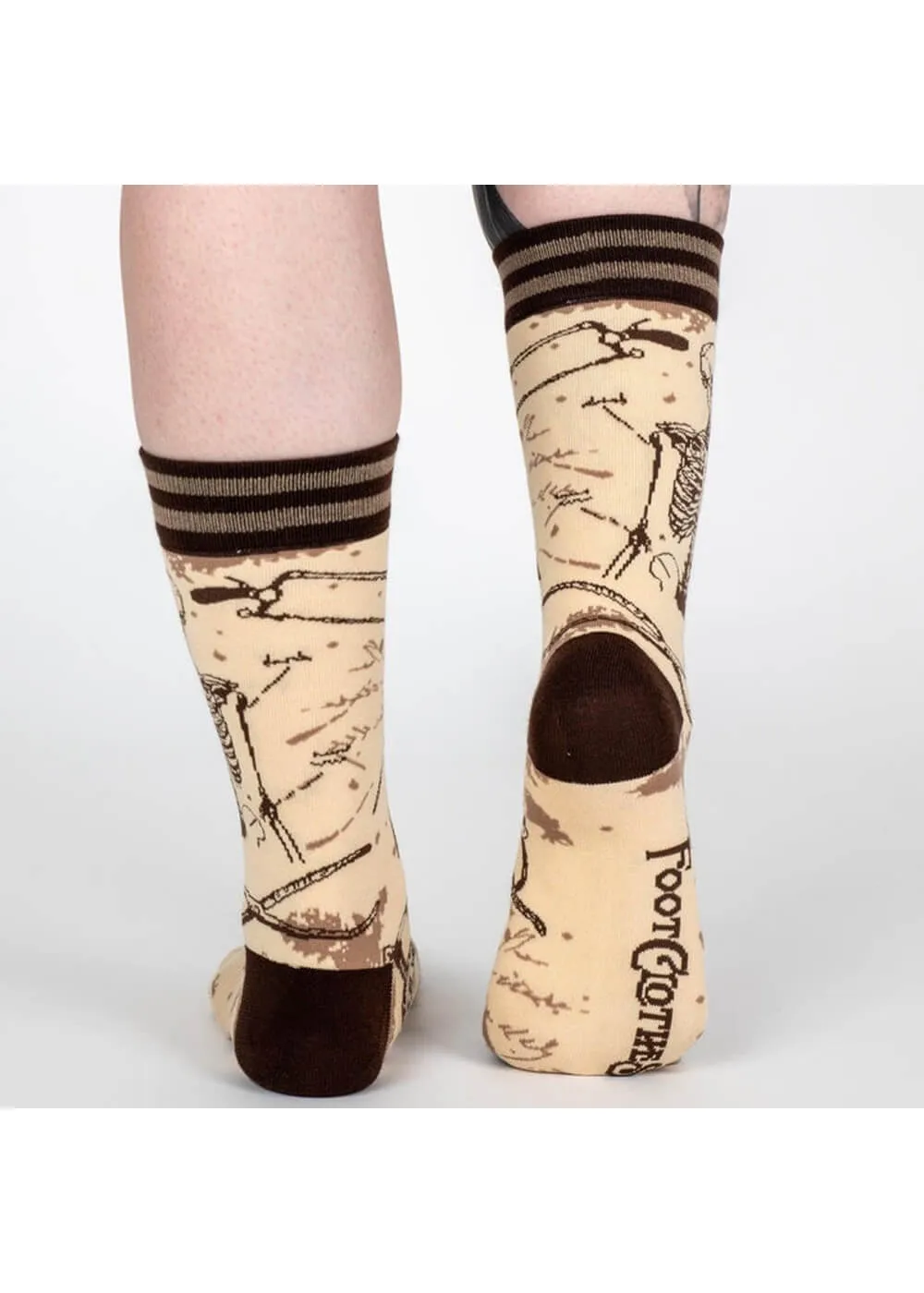 FootClothes Antique Medical Socks Beige