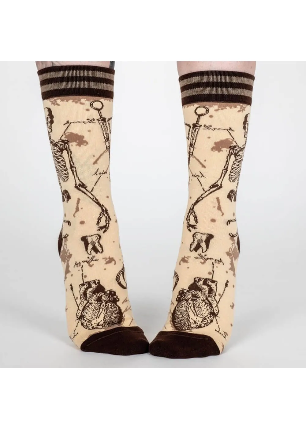 FootClothes Antique Medical Socks Beige