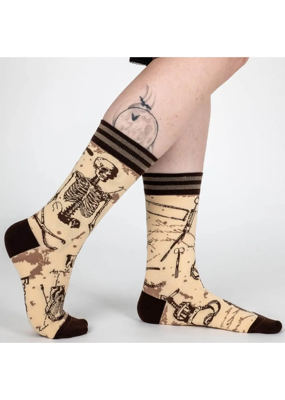 FootClothes Antique Medical Socks Beige