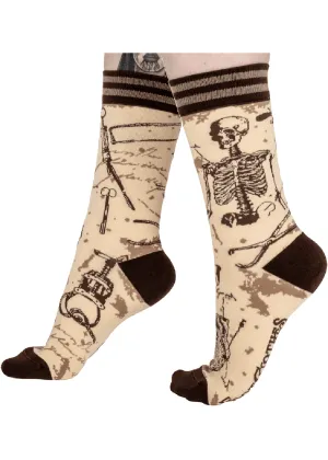 FootClothes Antique Medical Socks Beige