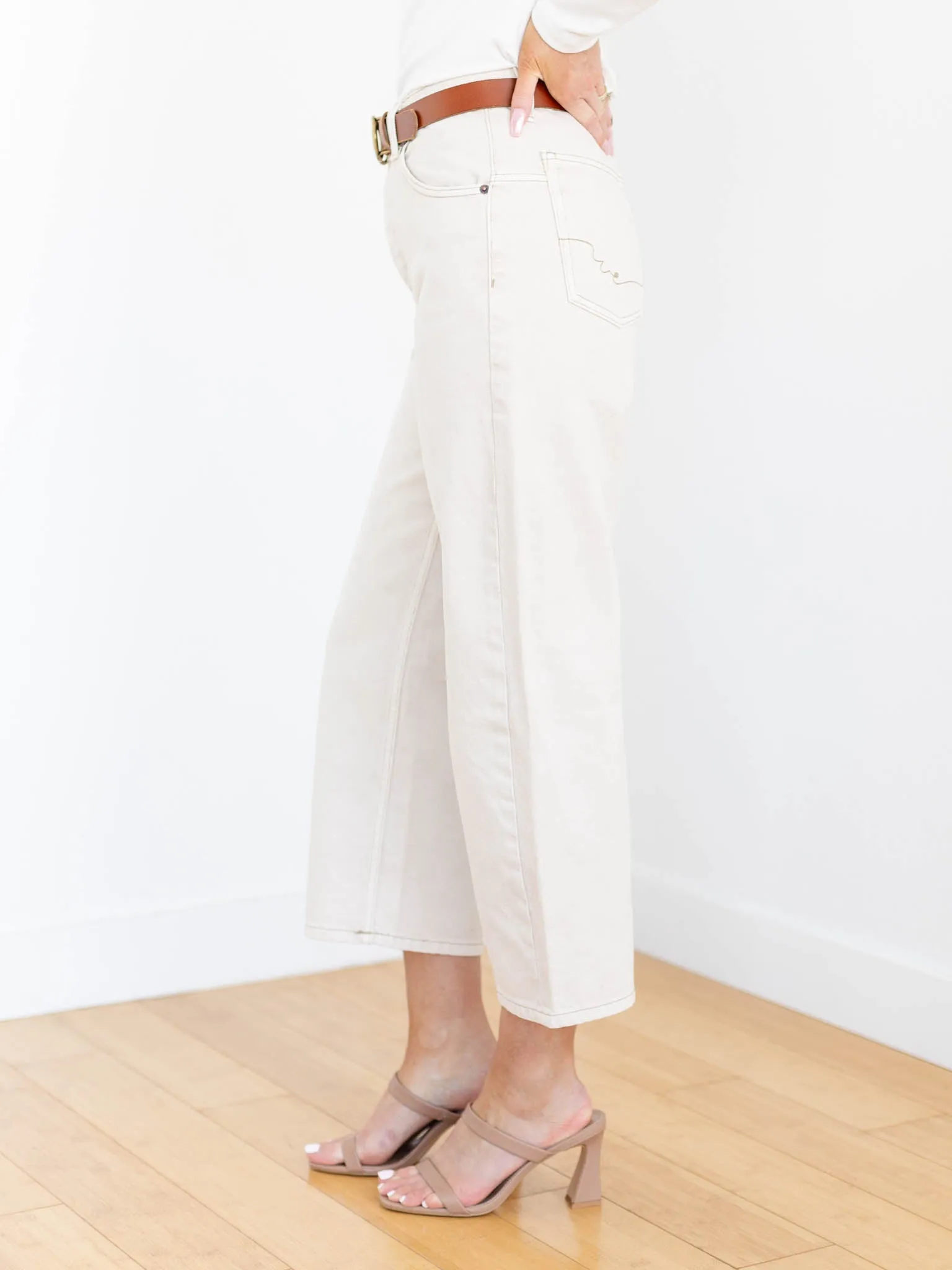 Free People Deep Trance Dropped BF - Casual Khaki