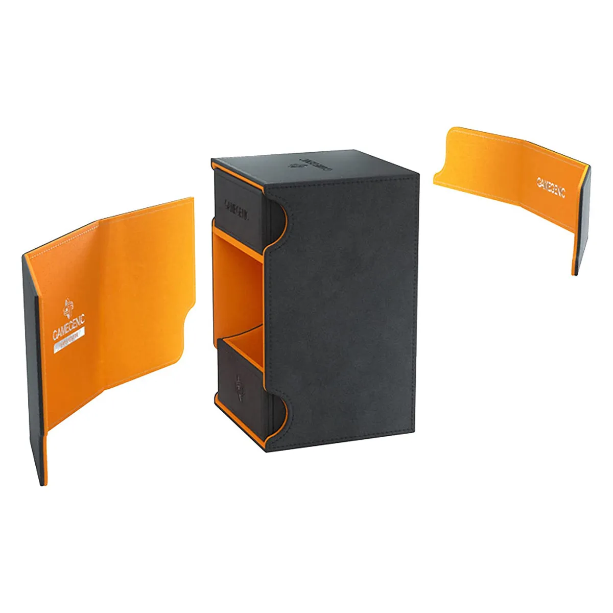Gamegenic Watchtower 100  XL 2021 Edition Black/Orange Deck Box