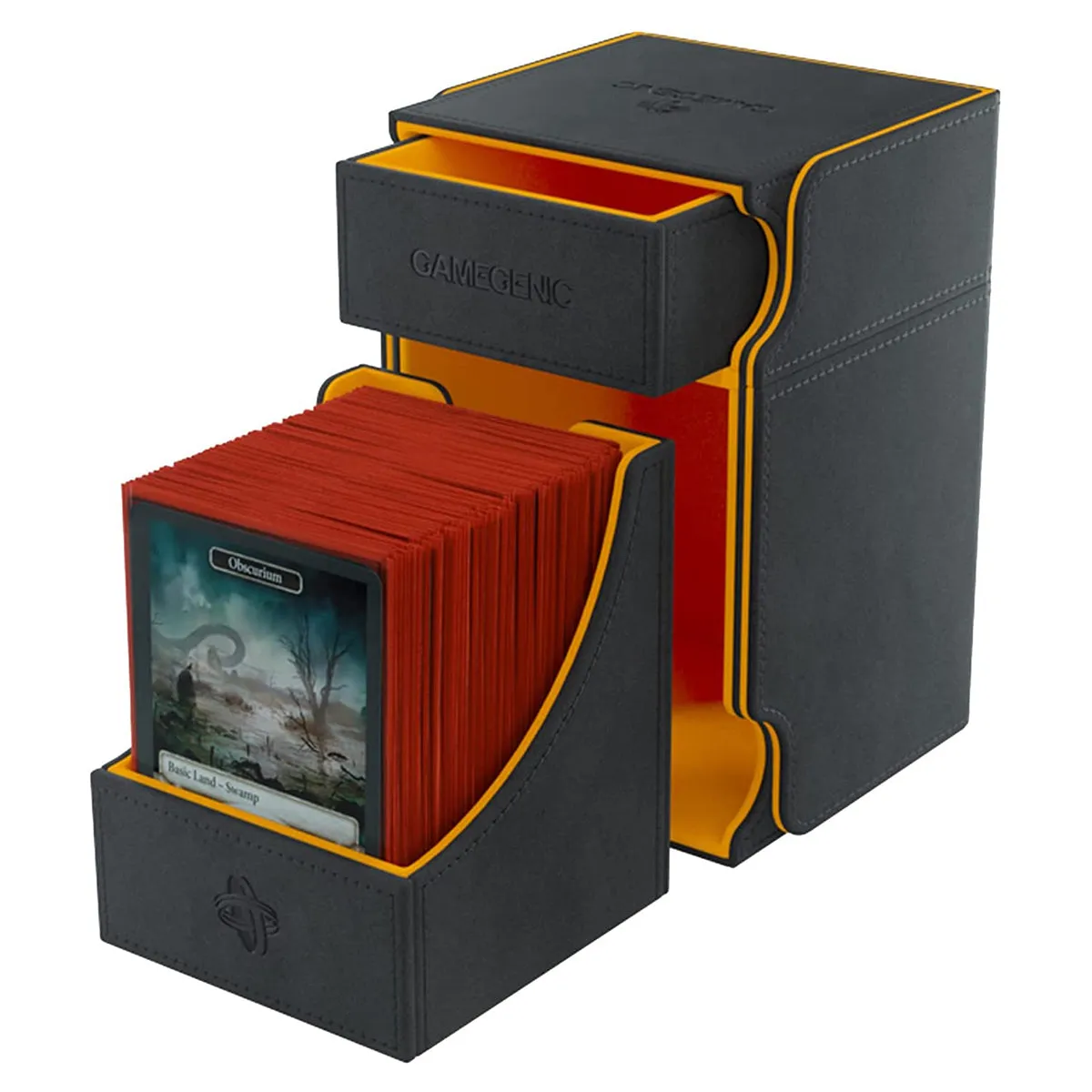 Gamegenic Watchtower 100  XL 2021 Edition Black/Orange Deck Box