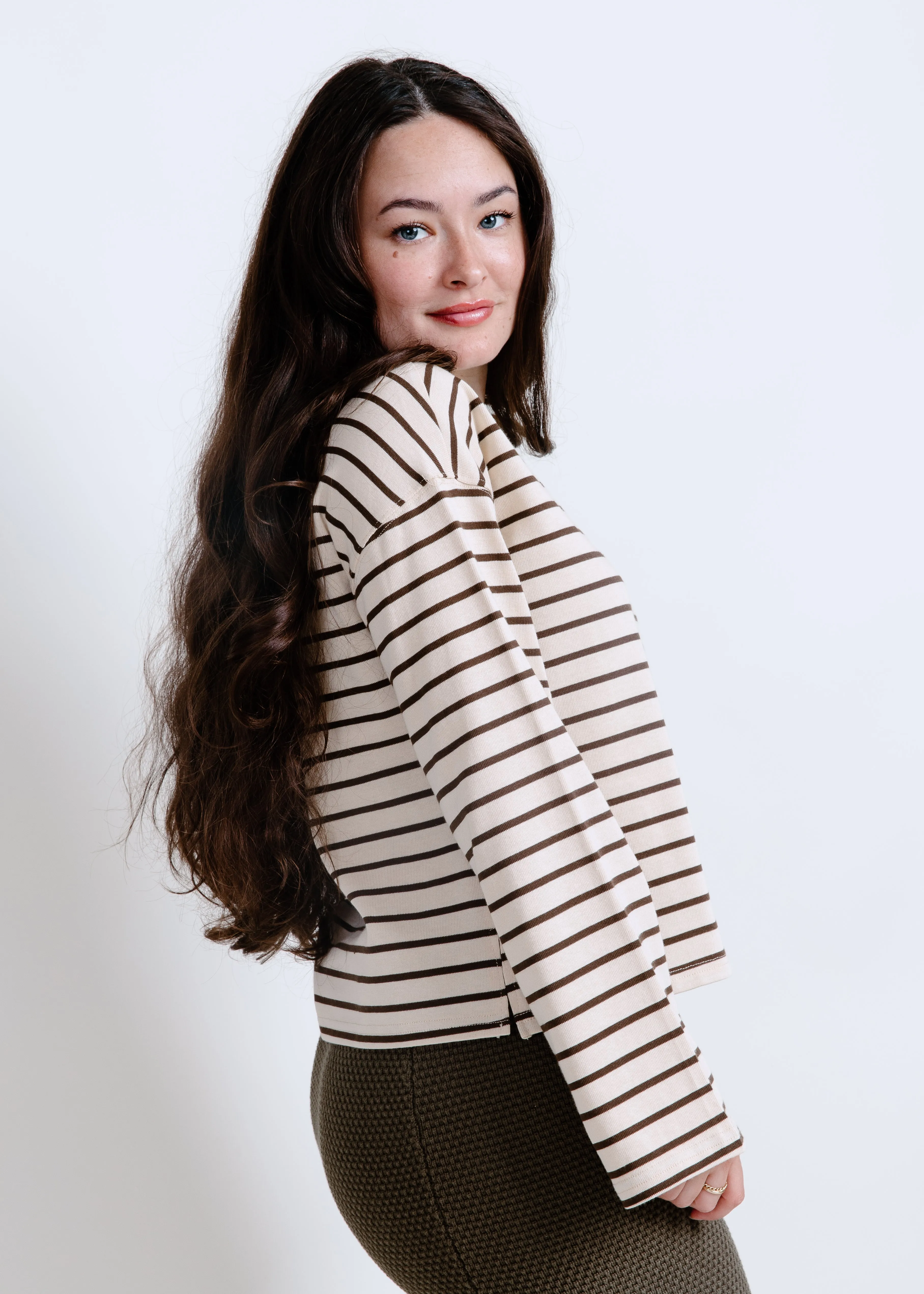 Hellen Striped Knit Top