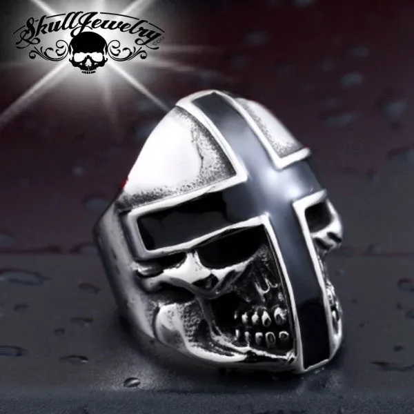 Holy Crusader Skull Ring - Symbol of Power and Protection (#654)
