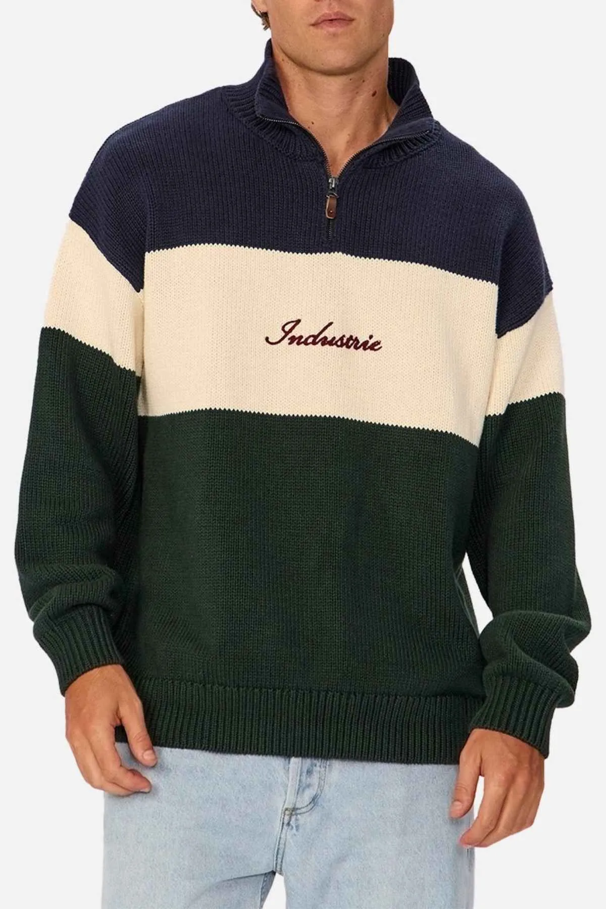 Industrie The Osbourne Zip Neck Knit